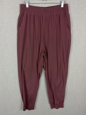 Vuori Villa Jogger Pants Size XL Hazelnut Performance High Rise Stretch Tapered
